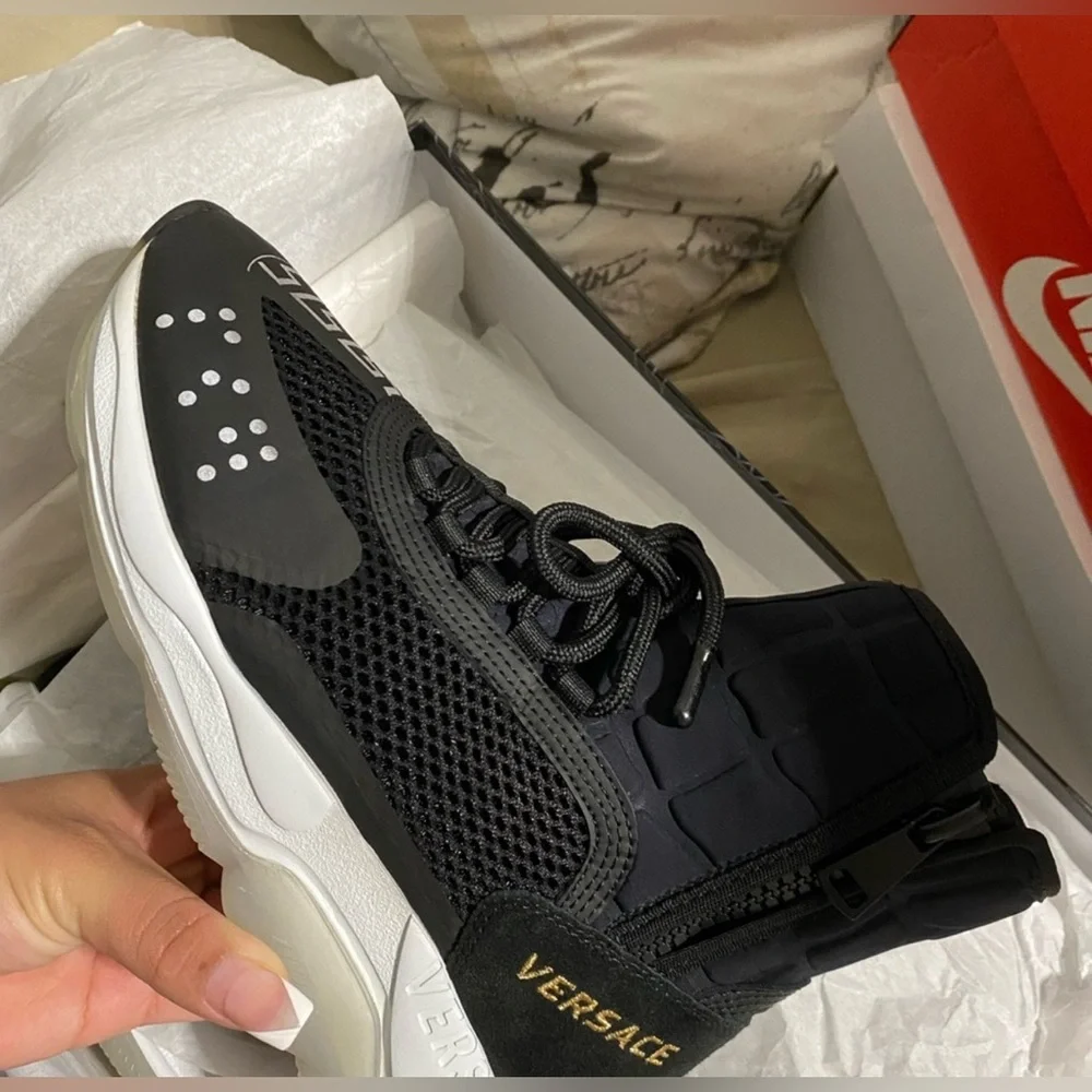 VERSACE Chain Reaction Sneakers - EUC - Picture 3 of 13